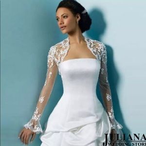 Long sleeve lace bolero jacket